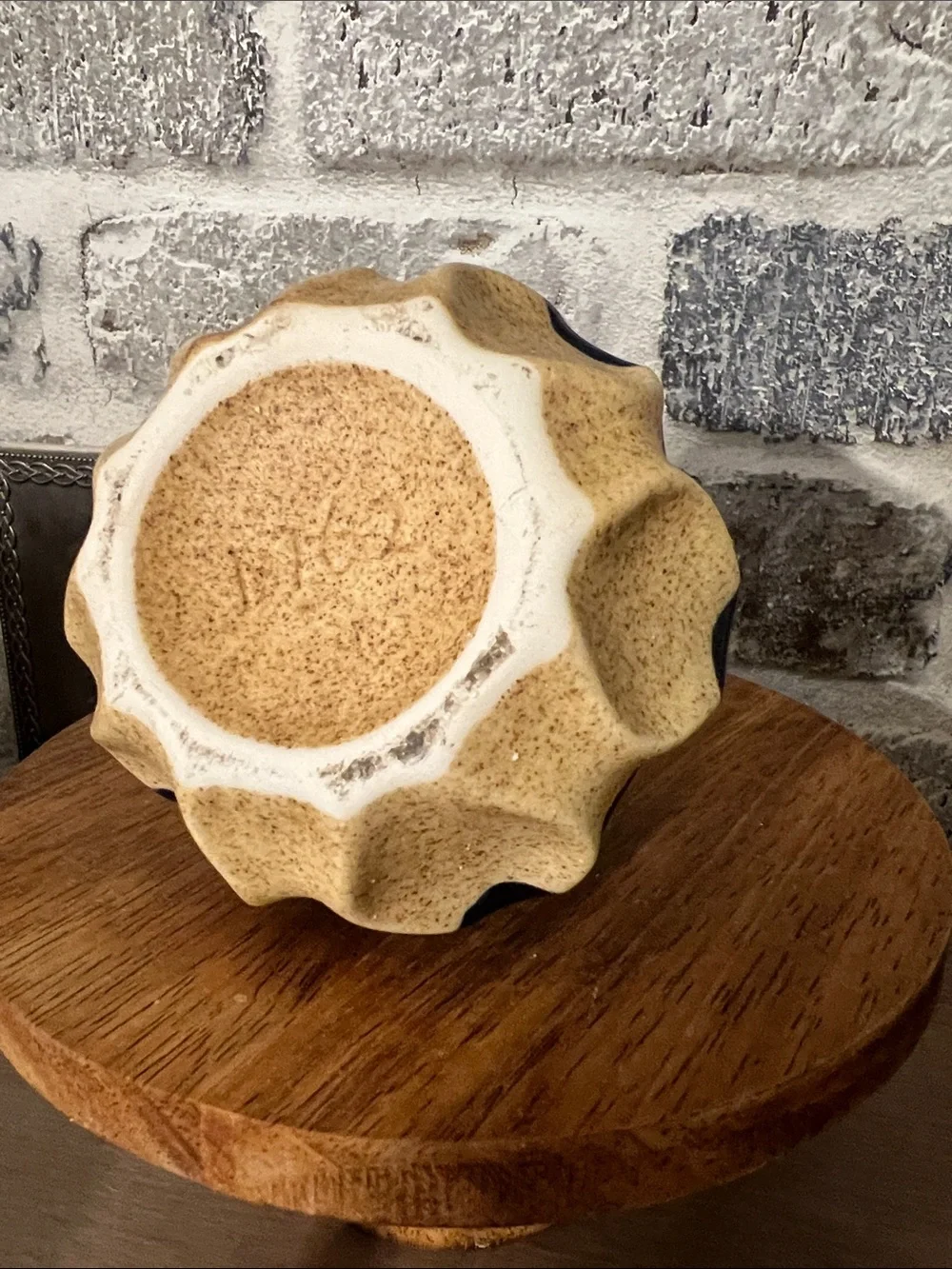 Handmade pottery Blue and Sand Decorative Vase - Home Accents